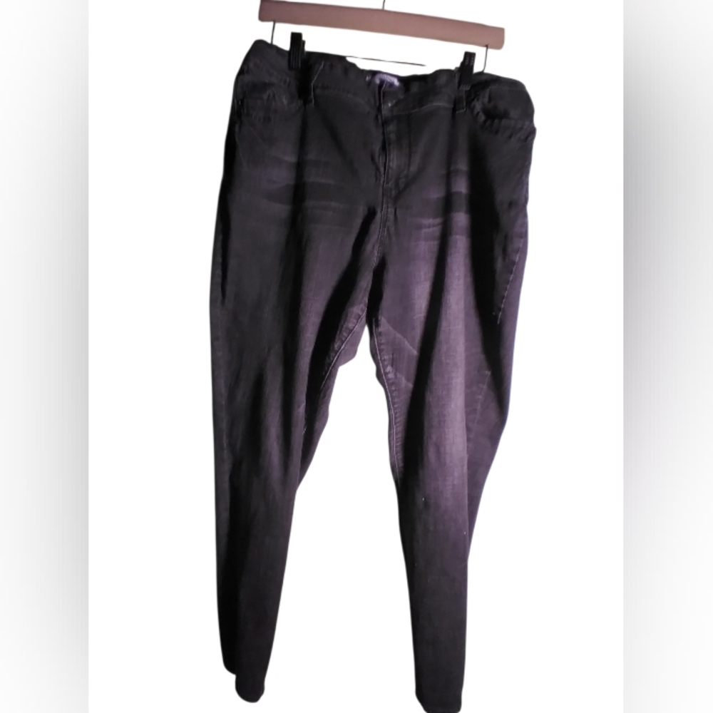 Wanna Betta Butt Black Denim Jeans High Rise Stretch Size 18 Everyday
